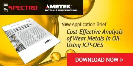 NEW PAPER: ANALYSIS OF WEAR METALS IN OIL USING ICP-OES 
