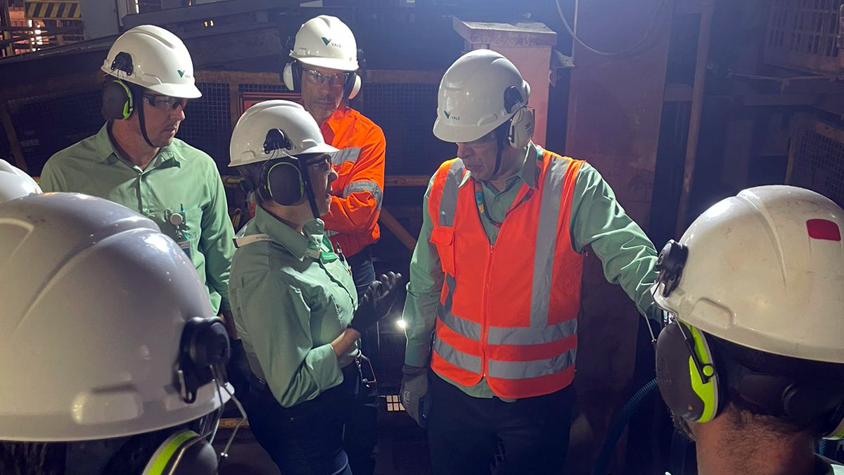 Lisandra and her team on the plant floor